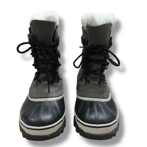 Women’s Sorel Caribou Waterproof Insulated Winter Snow Boots Brown Size 6 - Picture 1 of 13